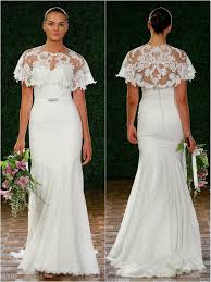 A cape dress is great for a Fall/Winter bride! Watters 2015 Bridal&nbsp;