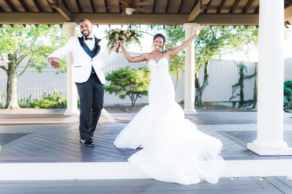 black couple celebrating getting married in Jamaica