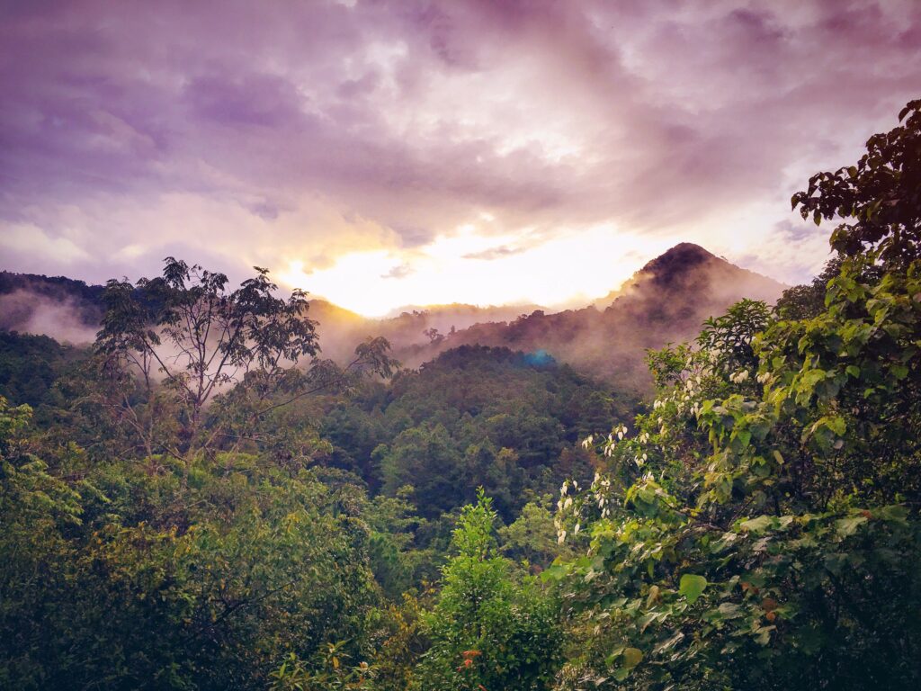 view of the mountains in Costa Rica