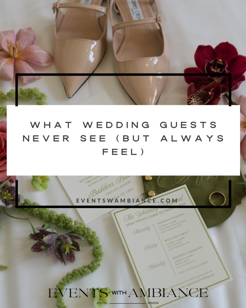 What Wedding Guests never See